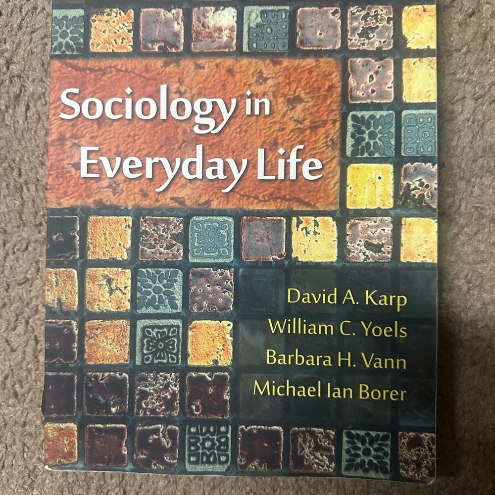 Sociology in Everyday Life Book - Multicolor Cover